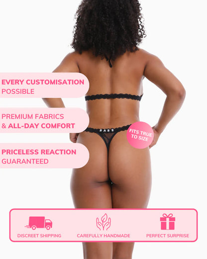 Personalized Name Lingerie